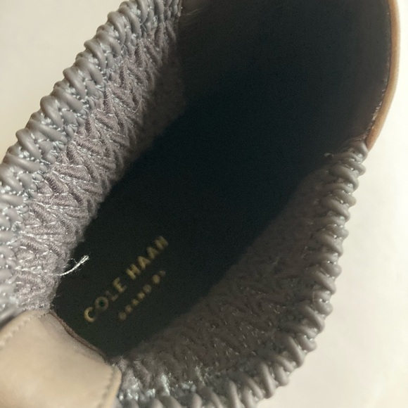 New Cole Haan Grey Genuine Leather Almond Toe Ankle Boots size 9.5 - Picture 15 of 16